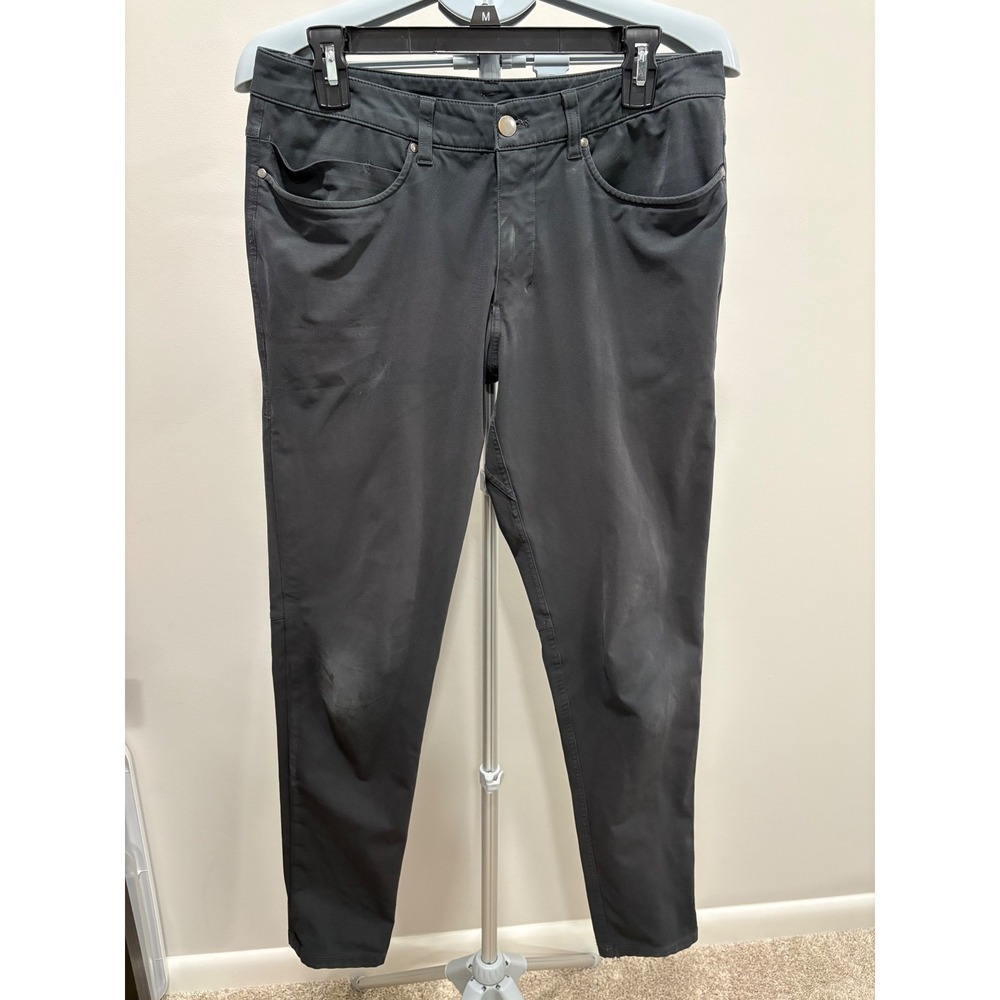 Lululemon Men's ABC Skinny-Fit Pant 31x31" Warpstreme Black M5AD5S Chino